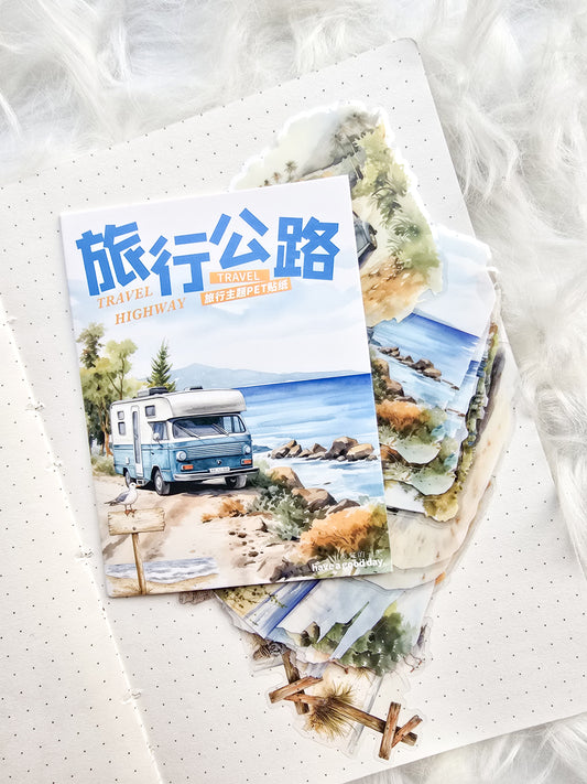 Mhdlxgl006|RC|  Travel Highway Pet Transparent Travel Sticker | 15*2 30 pcs