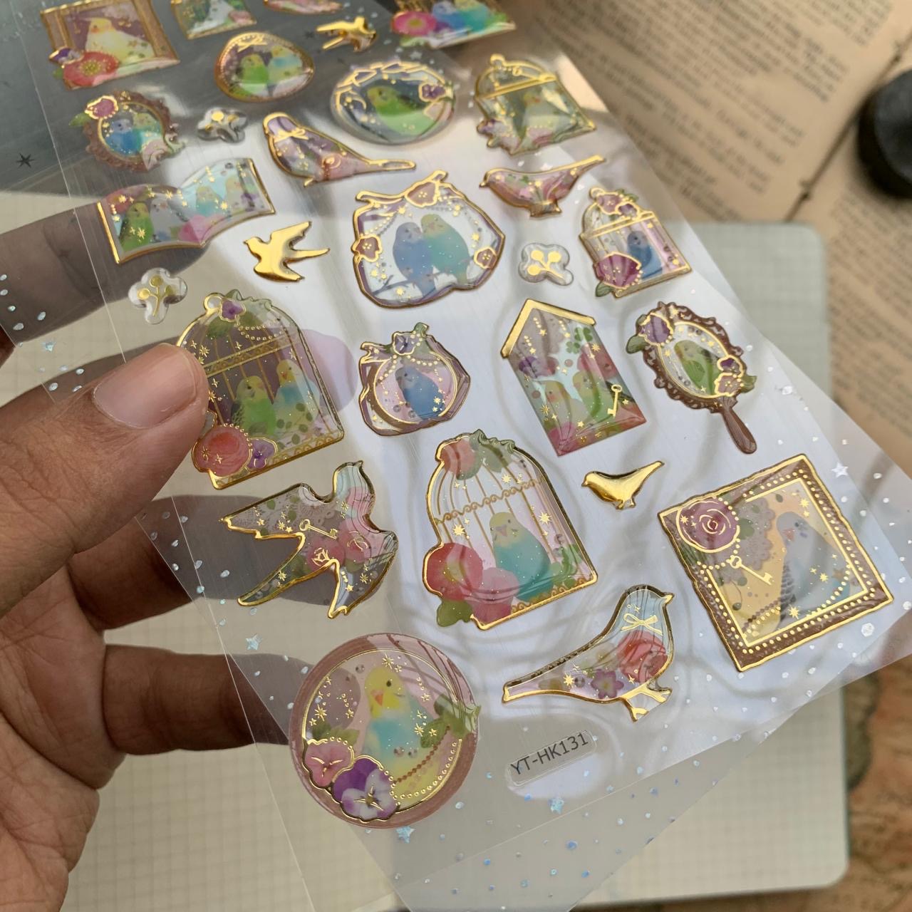 YTHK131 Lunar Tears 3d Foiled Sticker  | 1 sheet