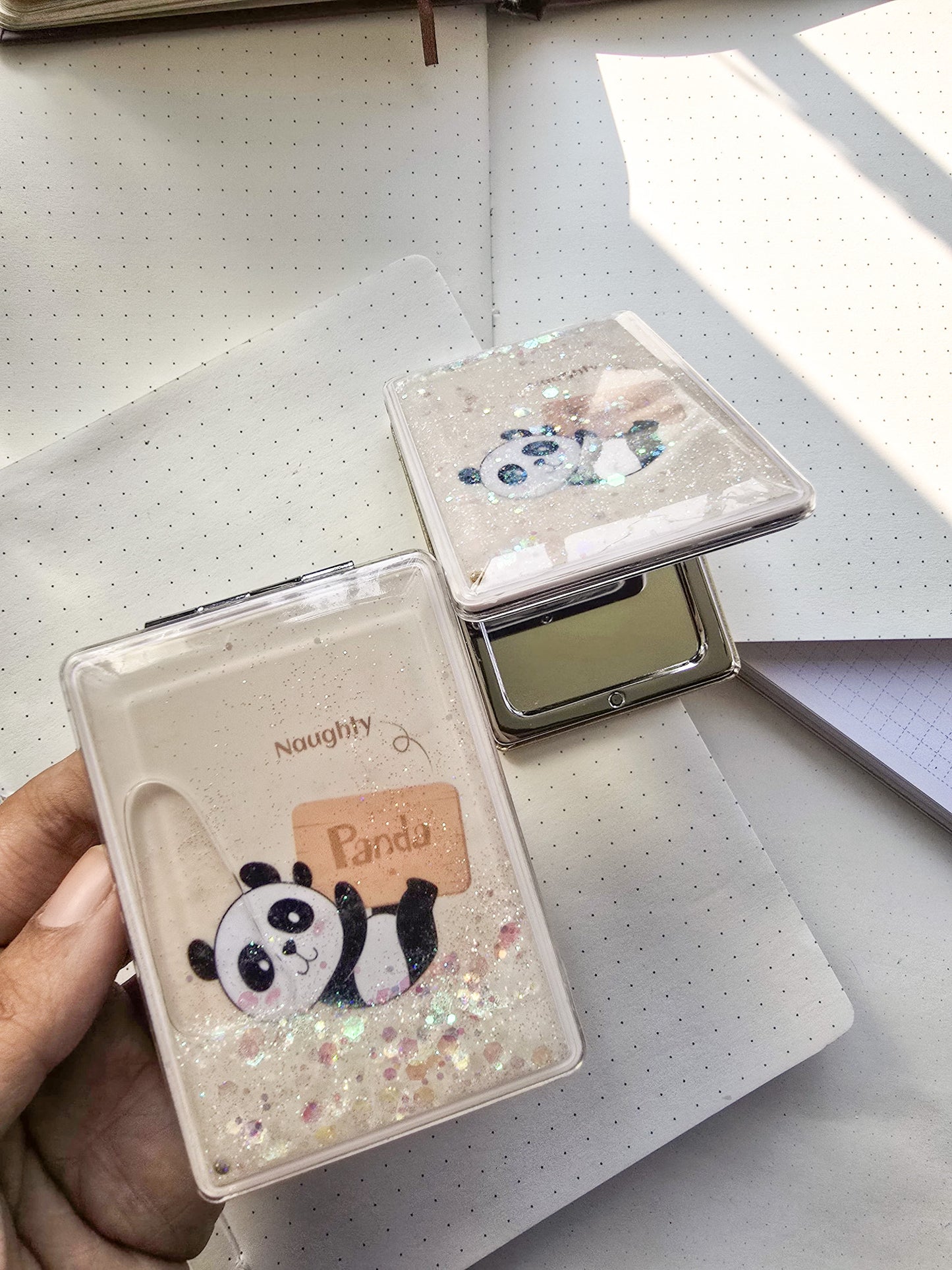Kv8808k17 Naughty Panda Pocket Mirror