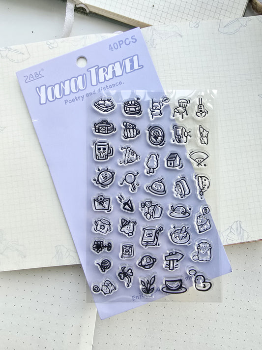 Yqql404 Clear Stamp Fun Planner  | 95*150mm