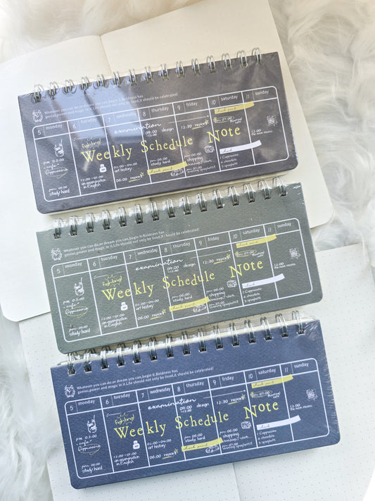 Jzxq14-2216 Weekly Schedule Note Random Colour | 95*209mm 80 Pages