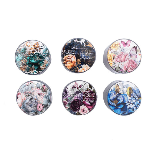 Fhsj001 Floral Transparent Sticker Roll | Sticker Roll | 50mm*2 m