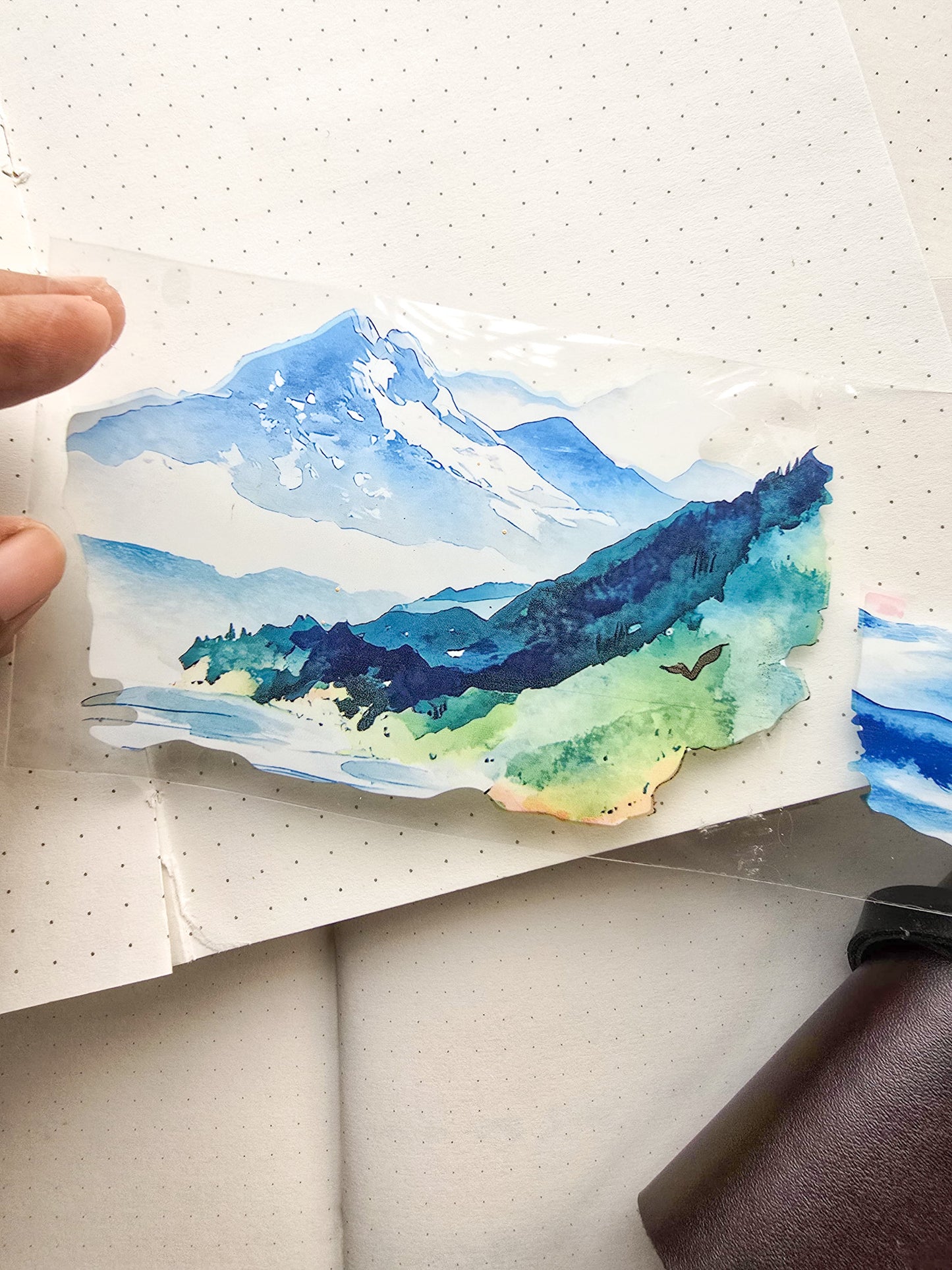 Lyly202-2 Sunset Greek Scenery Precut Sticker Roll