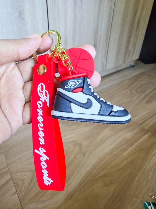 Sports Shoes Key Chain| Sneaker Key Chain| Red & Black