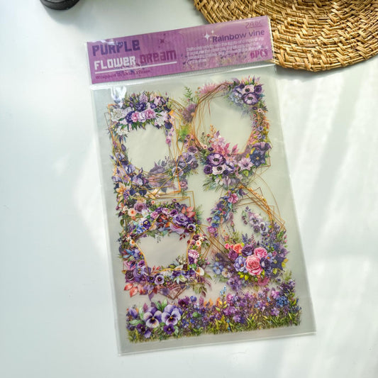 CHHM604 - seal butterfly fan flower letter series retro wood beech rubber wood seal diy hand account