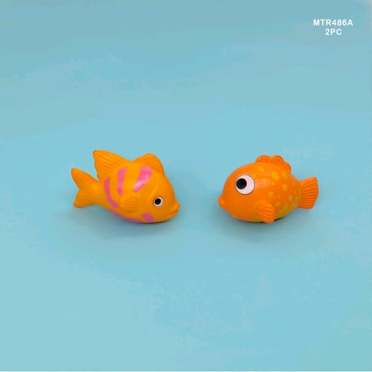 2 Pcs Fish Miniature Model MTR486 A