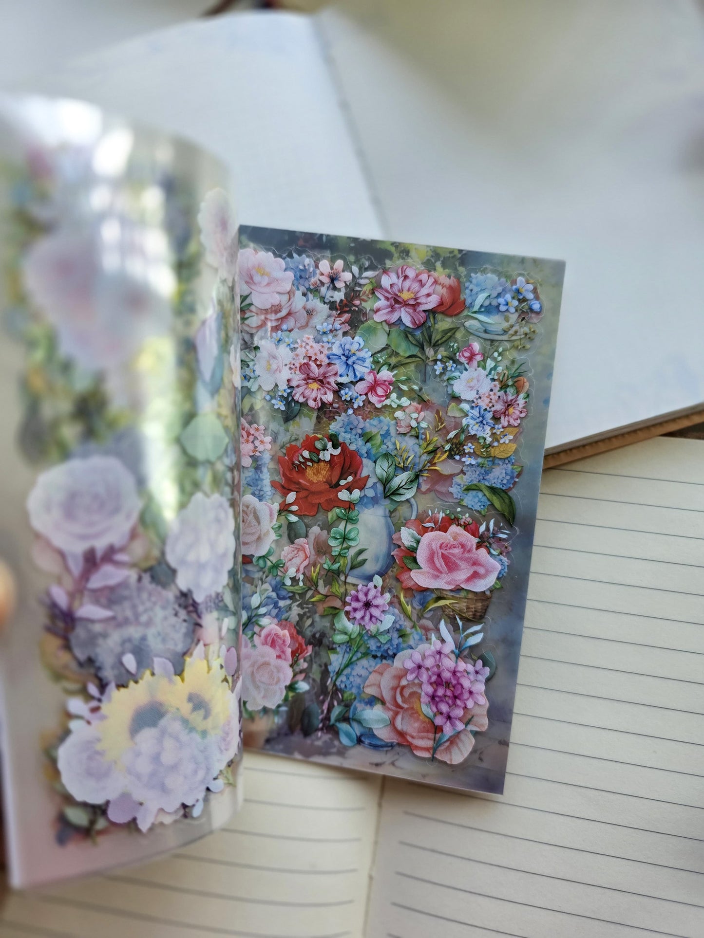 Wyhz 403|G6| PET Sticker Book Floral | Berry | 20 Pages 14x10cm