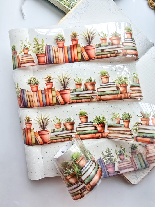 MHD-SHAY001 Transparent Sticker Roll| Library Theme | Books