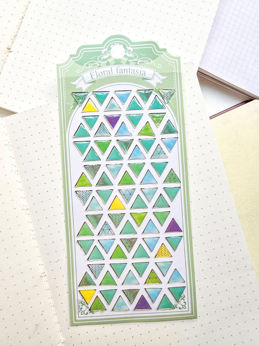 Jnac04 Floral Fantasia 3d Majestic Sticker Collection | 9.5*20.5cm