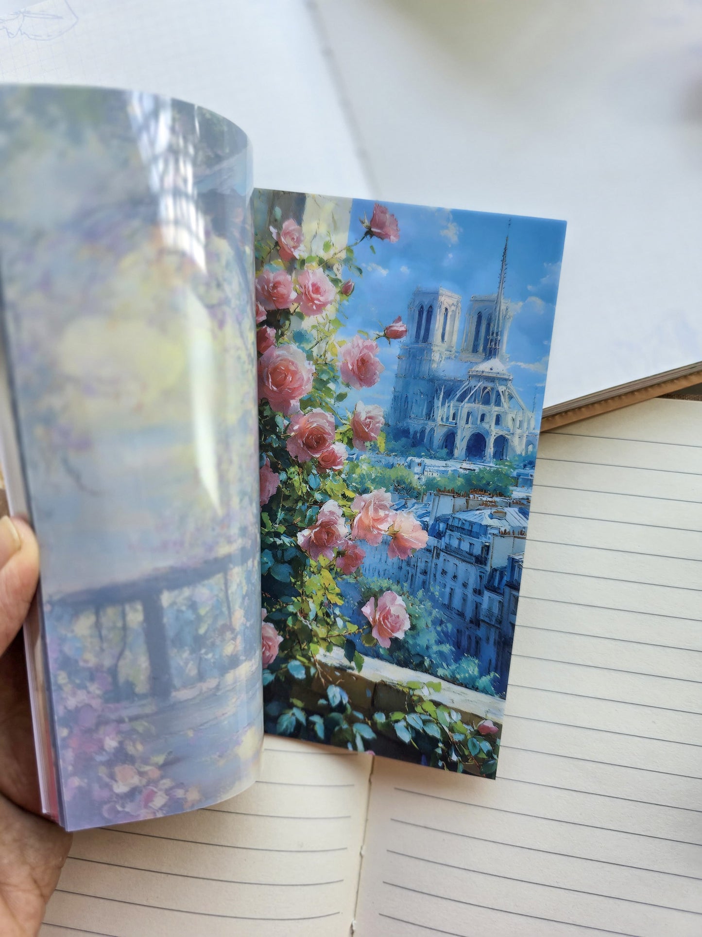 Wyhz 403|G6| PET Sticker Book Floral | Berry | 20 Pages 14x10cm