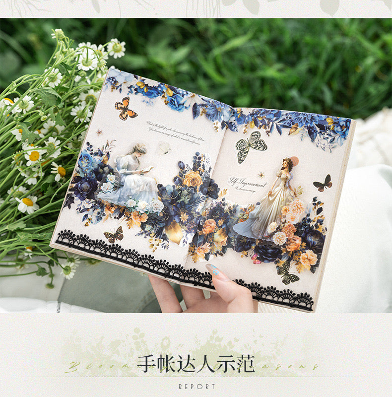 Fhsj001 Floral Transparent Sticker Roll | Sticker Roll | 50mm*2 m