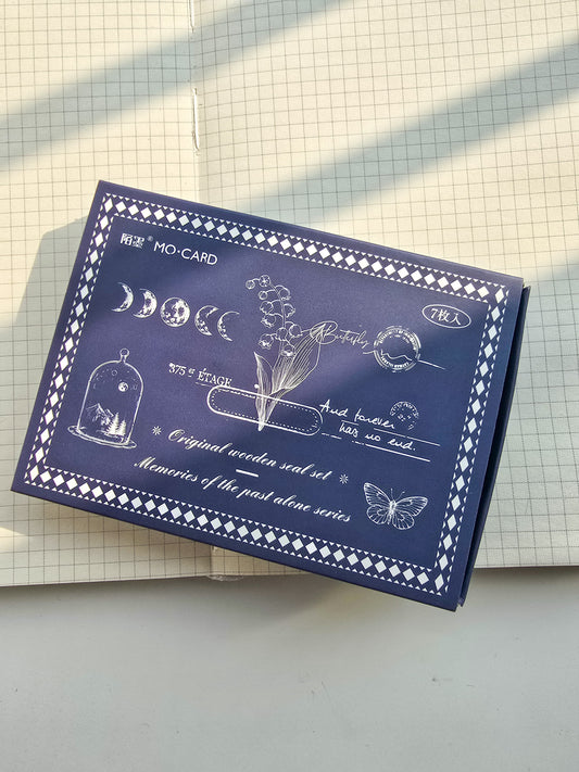 Mmk09f009 Wooden Stamp Set Of 7