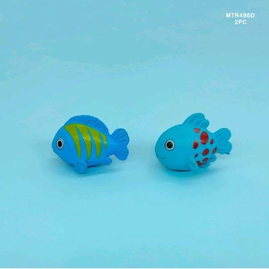 2 Pcs Fish Miniature Model MTR486 D