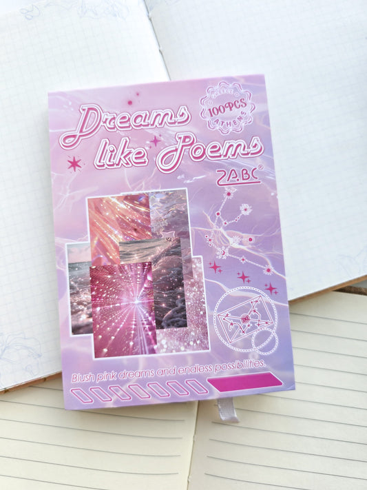 XYhy602 Journal Paper Book | Dreams Like Poems | 100 Pages 95*135 mm