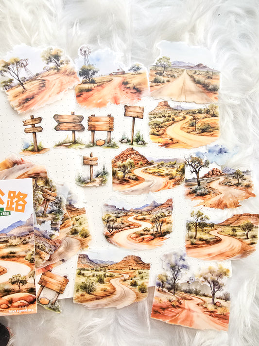 Mhdlxgl001 |G-3|Travel Highway Pet Transparent Travel Sticker | 15*2 30 pcs