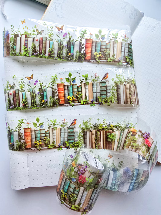 MHD-SHAY005 Transparent Sticker Roll| Library Theme | Books