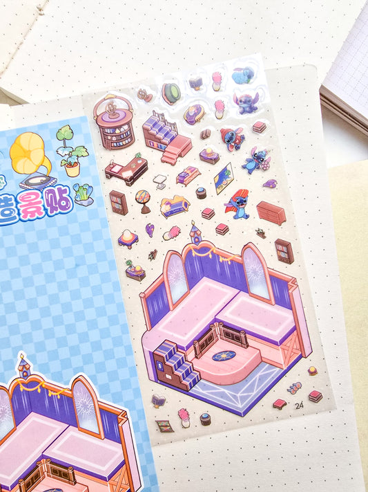 Fc005-D PVC 3d Home Arrangements Sticker Kawaii