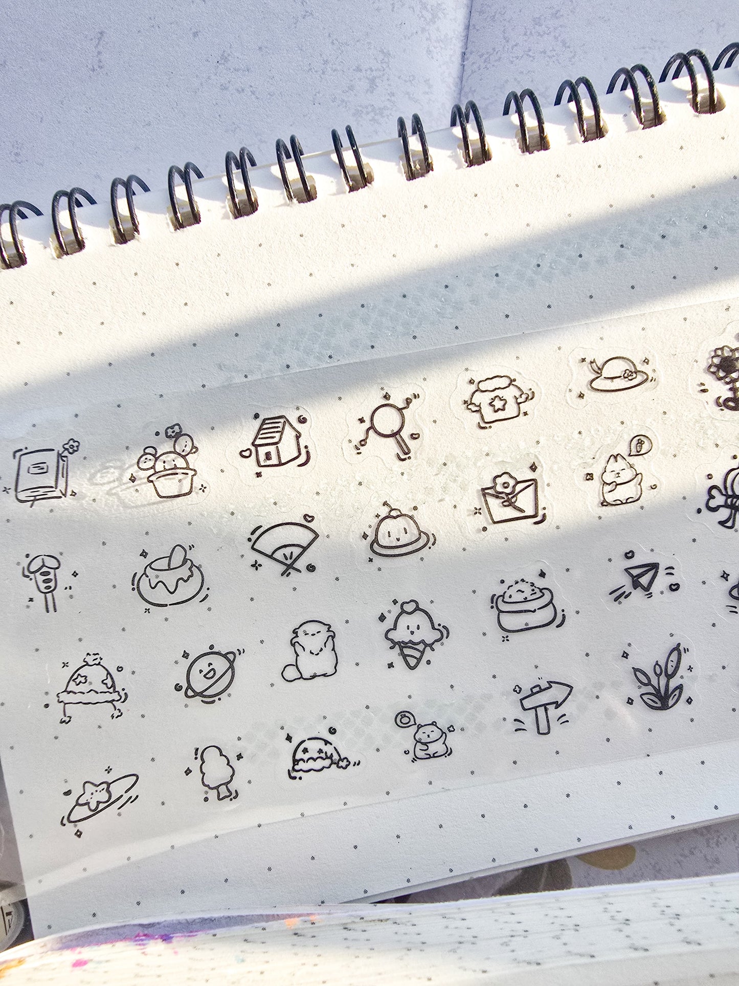 Mqch101- Random Any One Tiny Cutest Precut Sticker Roll