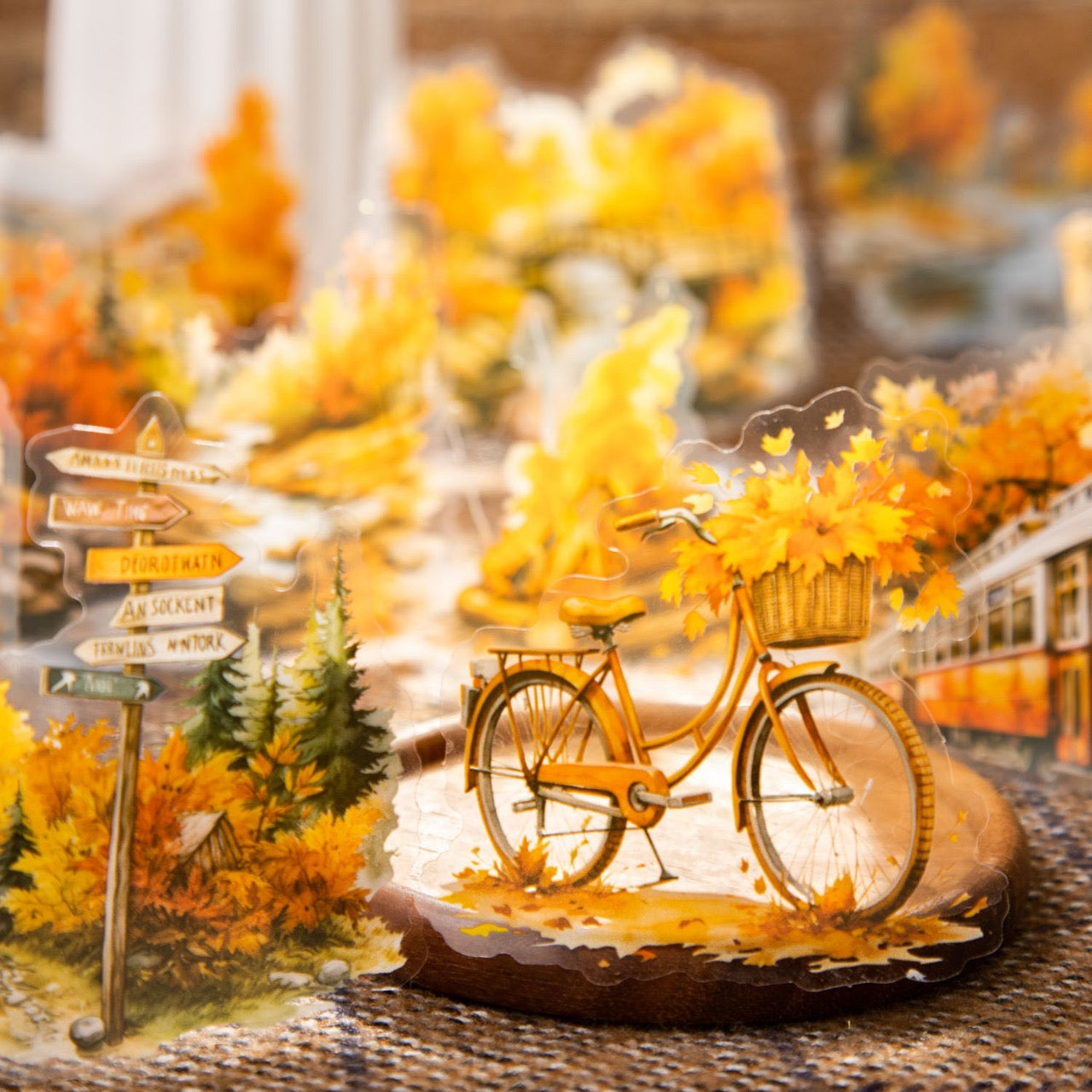 Yffj001 PET Sticker | Scenery Faraway | 15*2   30pcs