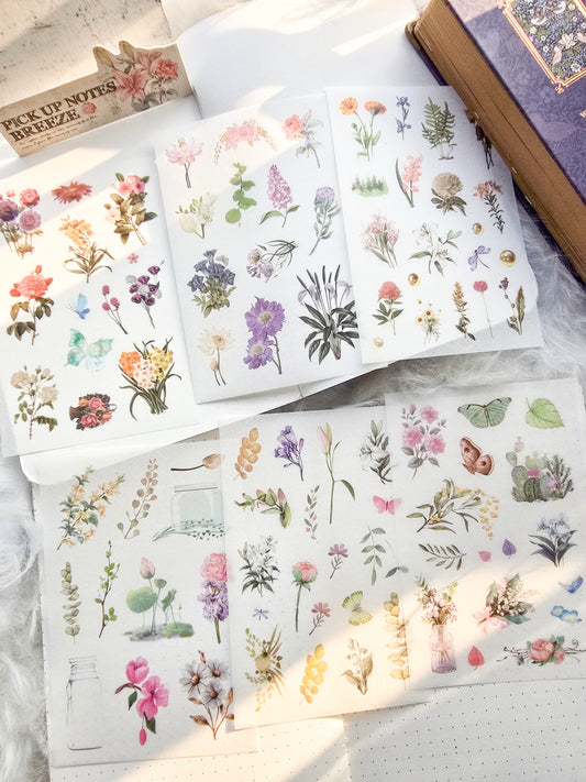 Zjwd602|G-8| Pick Up Notes Breeze Deco Sticker  | Pack Of 6 Sheet  150* 100 mm