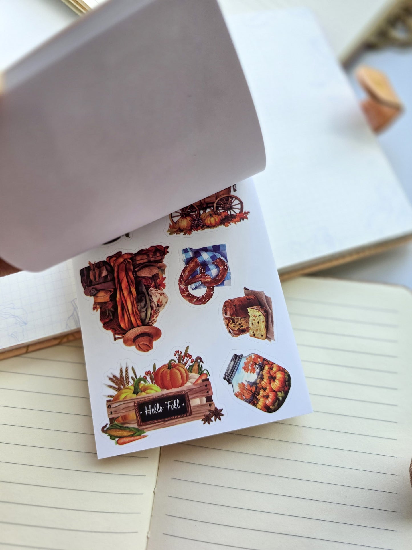 Smjsg402 Paper Sticker Book | Coffee Enjoyable | 20 Pages 100*145mm PreCut Sticker