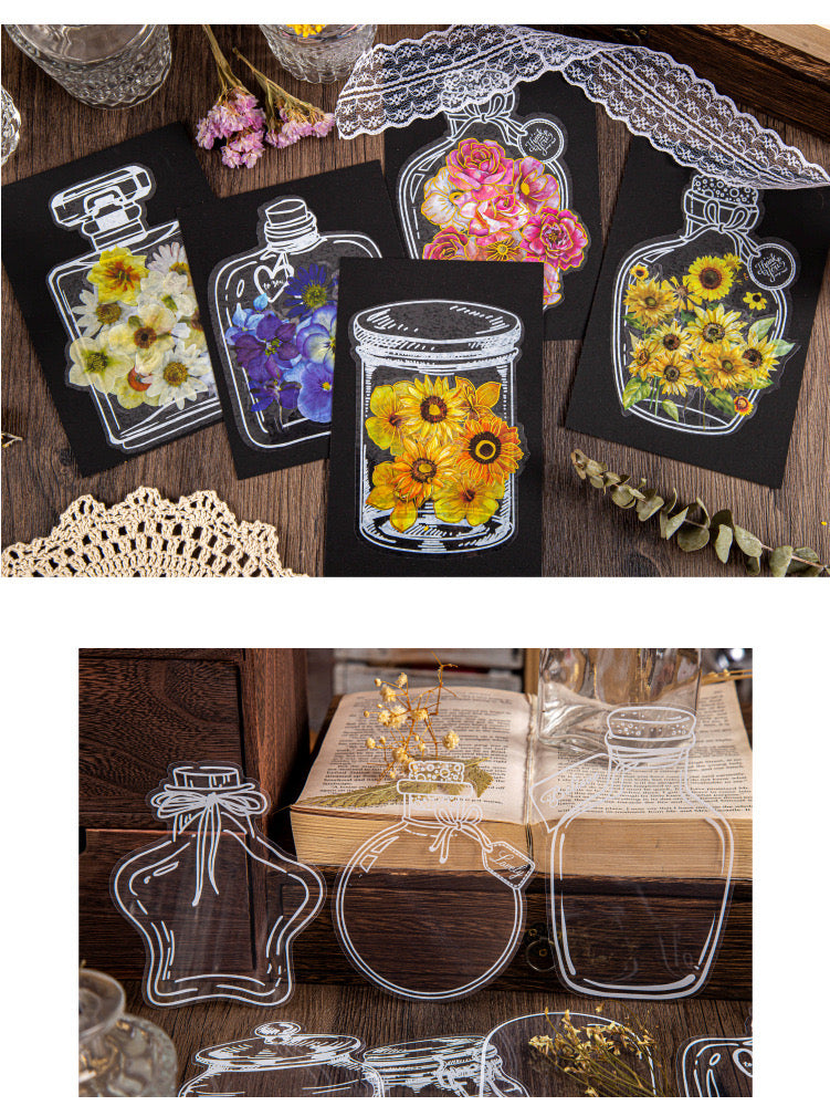 Rmlm001 Transparent Jar Sticker | Dream Collector series | 4*5 20 pcs. 95*140mm
