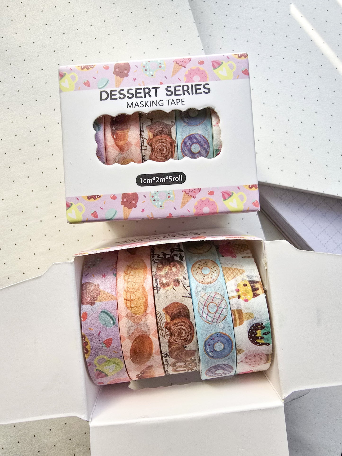 xmjd3089d Dessert Series Washi Tape Set | 1cm* 2m  set of 5