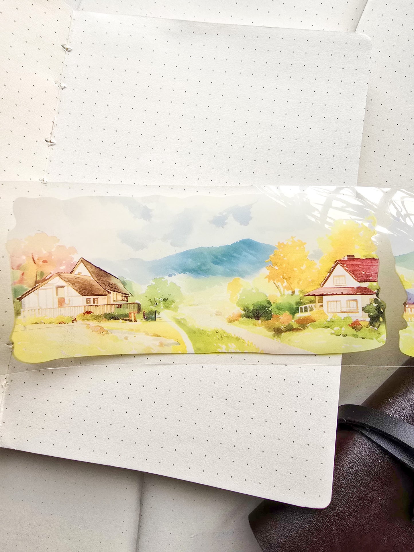 Lyly202-3 Sunset Greek Scenery Precut Sticker Roll