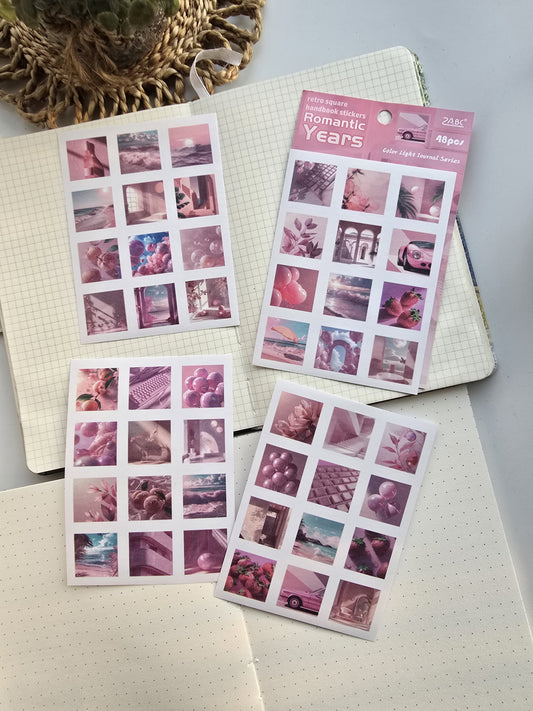 GSSHB601 - sticker light color life book hand account sticker bag ins wind hand account material cutting film creative sticker