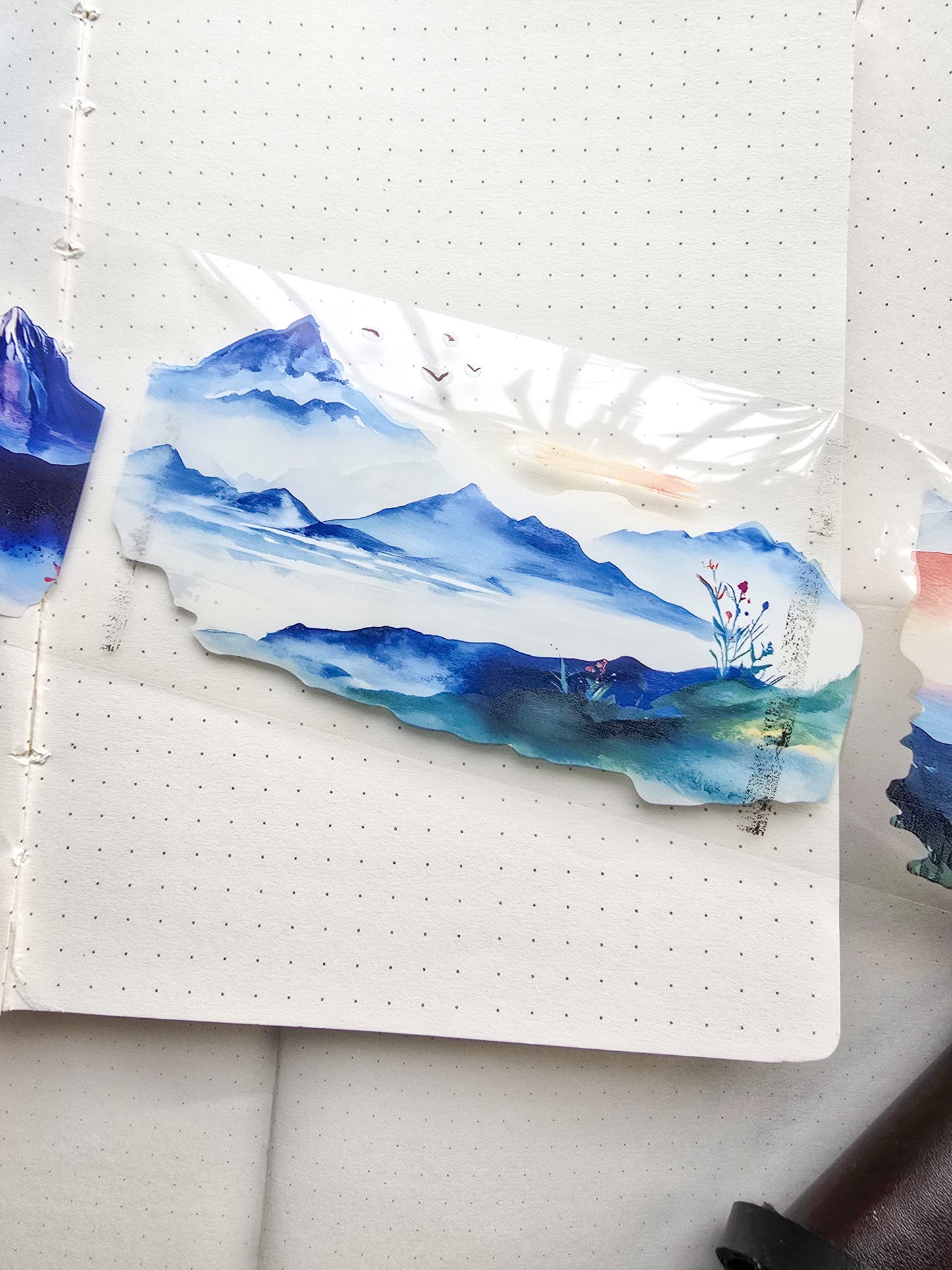 Lyly202-2 Sunset Greek Scenery Precut Sticker Roll