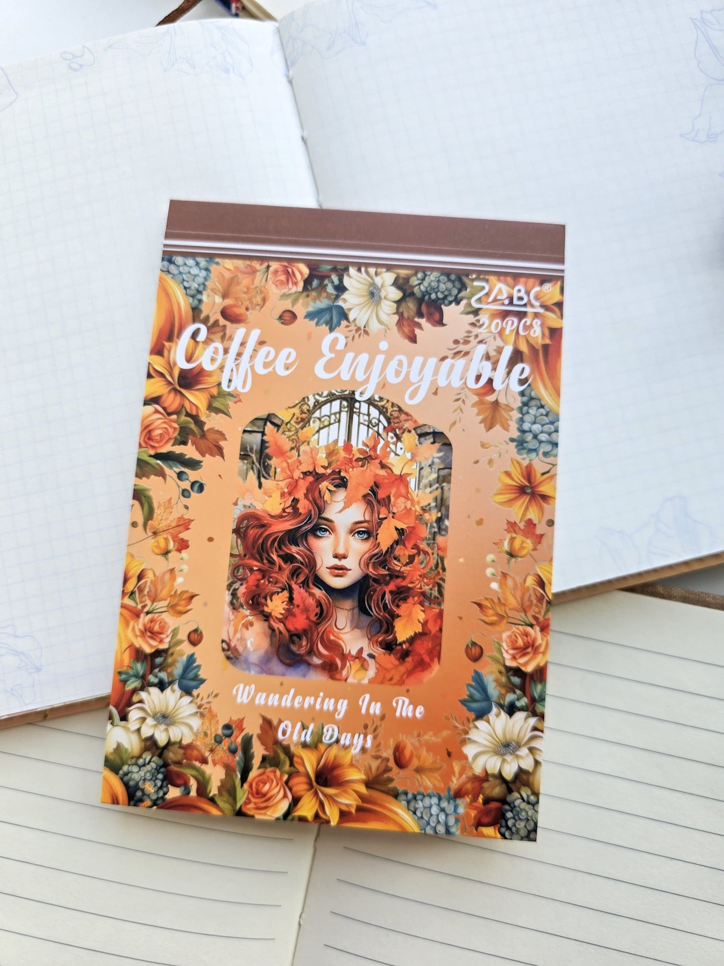 Smjsg402 Paper Sticker Book | Coffee Enjoyable | 20 Pages 100*145mm PreCut Sticker