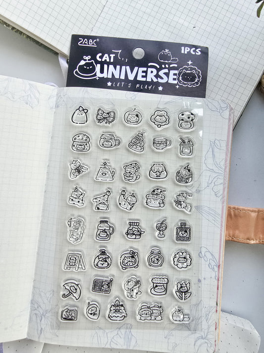 Mxlx402 Clear Stamp Cat Planner  | 95*150mm