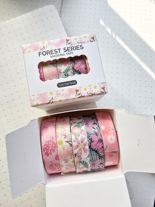 xmjd3089a-2 Forest Series Washi Tape Set | 1cm* 2m  set of 5