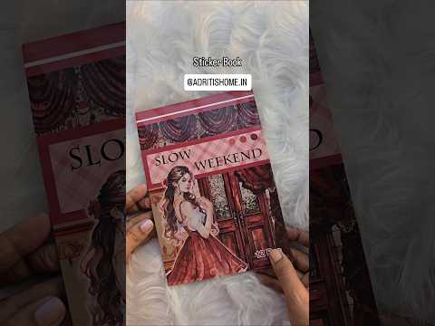 WX-TP #2 Slow Weekend Paper Sticker Book |Red Series| Pre-cut Journal Sticker Book