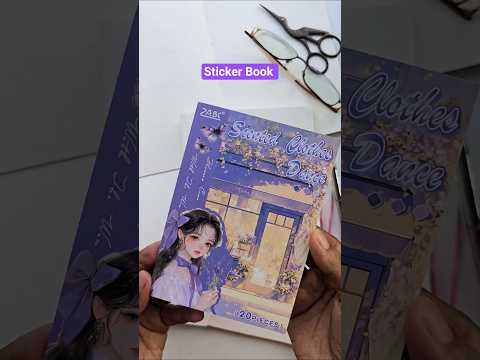 HXFL-403 Scented Clothes Dance| Home Girl Purple Theme Pre-cut Sticker Book| Character Daily Sticker Book|105*148mm 20 Pcs