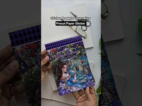 WX-TP #3 Alice's Journey Paper Sticker Book |Blue Series| Pre-cut Journal Sticker Book