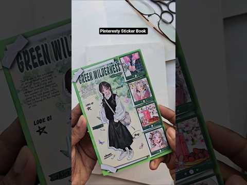 HYHS-401 GREEN WILDERNESS| Journal Character Green Theme Pet Sticker Book| 150*100mm 20Pcs