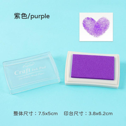 Craft Ink Pad for Wood, Paper, Fabric | Purple | 6x3.8cm