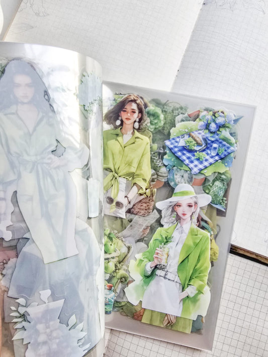 YRRH -403 | Sweet Days Spring Sticker Books | 20 Pcs | 105*150mm |