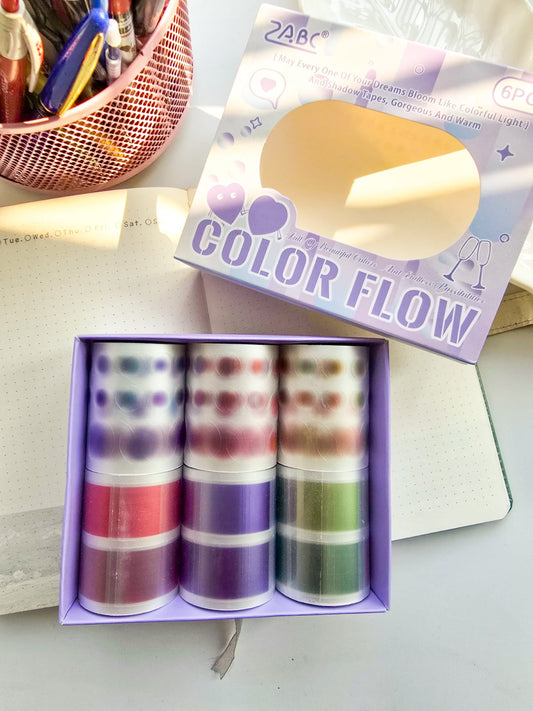 SCLZ-1-01 Color Flow Series Die Cutting Random 1Pcs Roll Tape