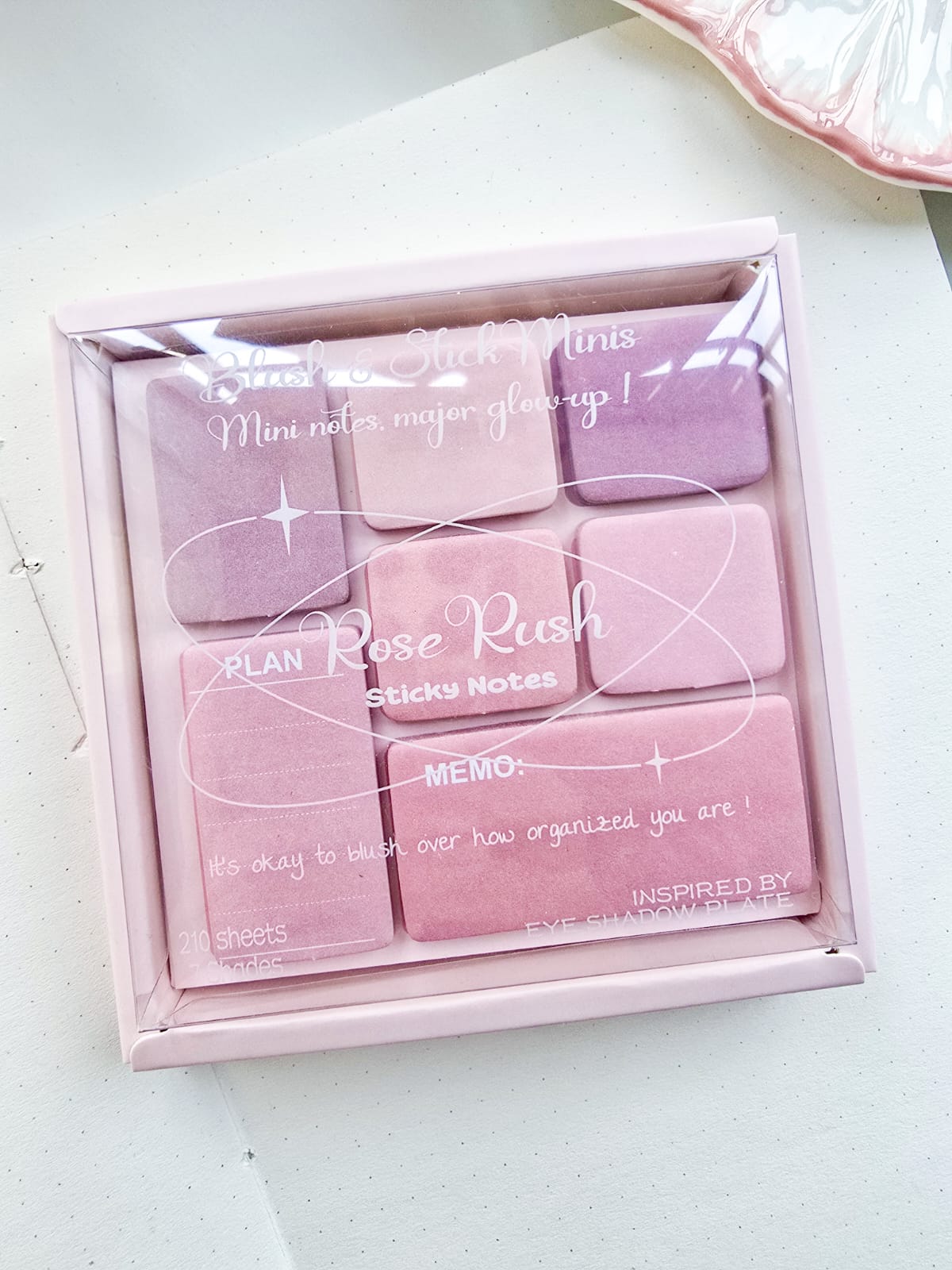 SN-26-210(Hmc)-BSM | Eye Shadow Sticky Notes Memo Pad | 95*98mm |210 Sheets |