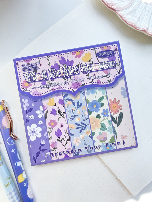 NXSG-604|G-4| Wind Bright Summer| Journal Paper| Floral Vintage Paper| Purple Theme|120*120mm 30 Pcs