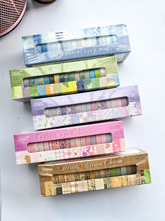 GYTW-6-06 | Vintage Premium Aesthetic Decorative Washi Tape |   20Pcs