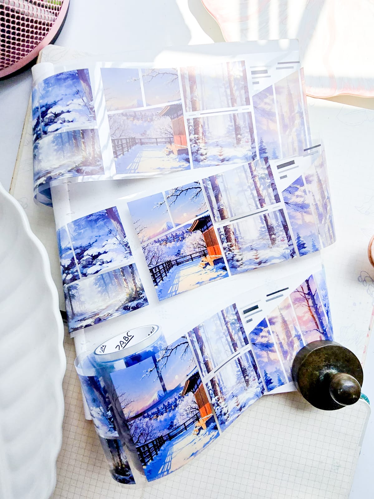 JMTY -202 | 4Pcs | PET | Cuttino Dreams And Projection Shadows Series Sticker Roll | 380mm |