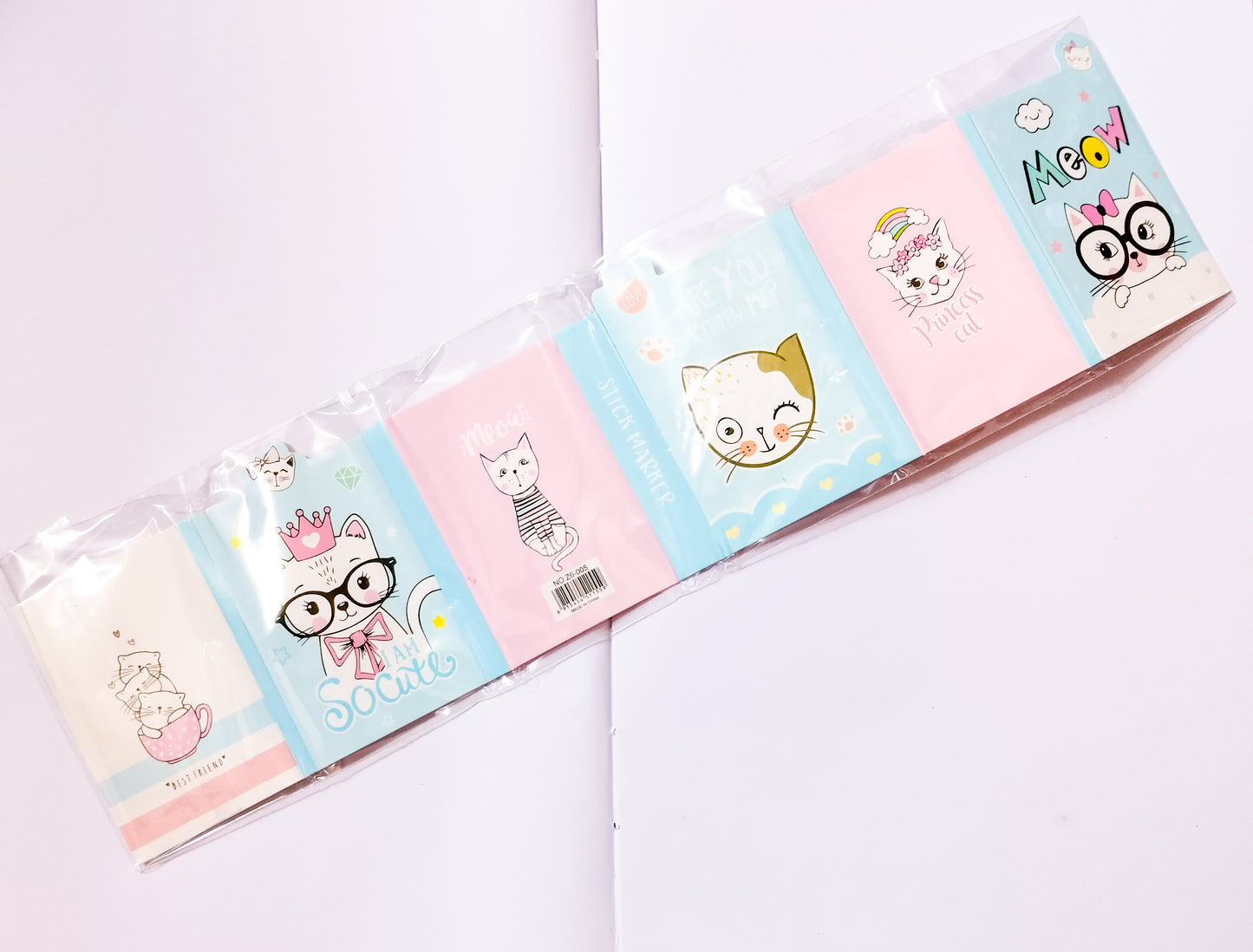 Z6-005 | Cute Cat Start Day With Kawaii Sticky Notes |