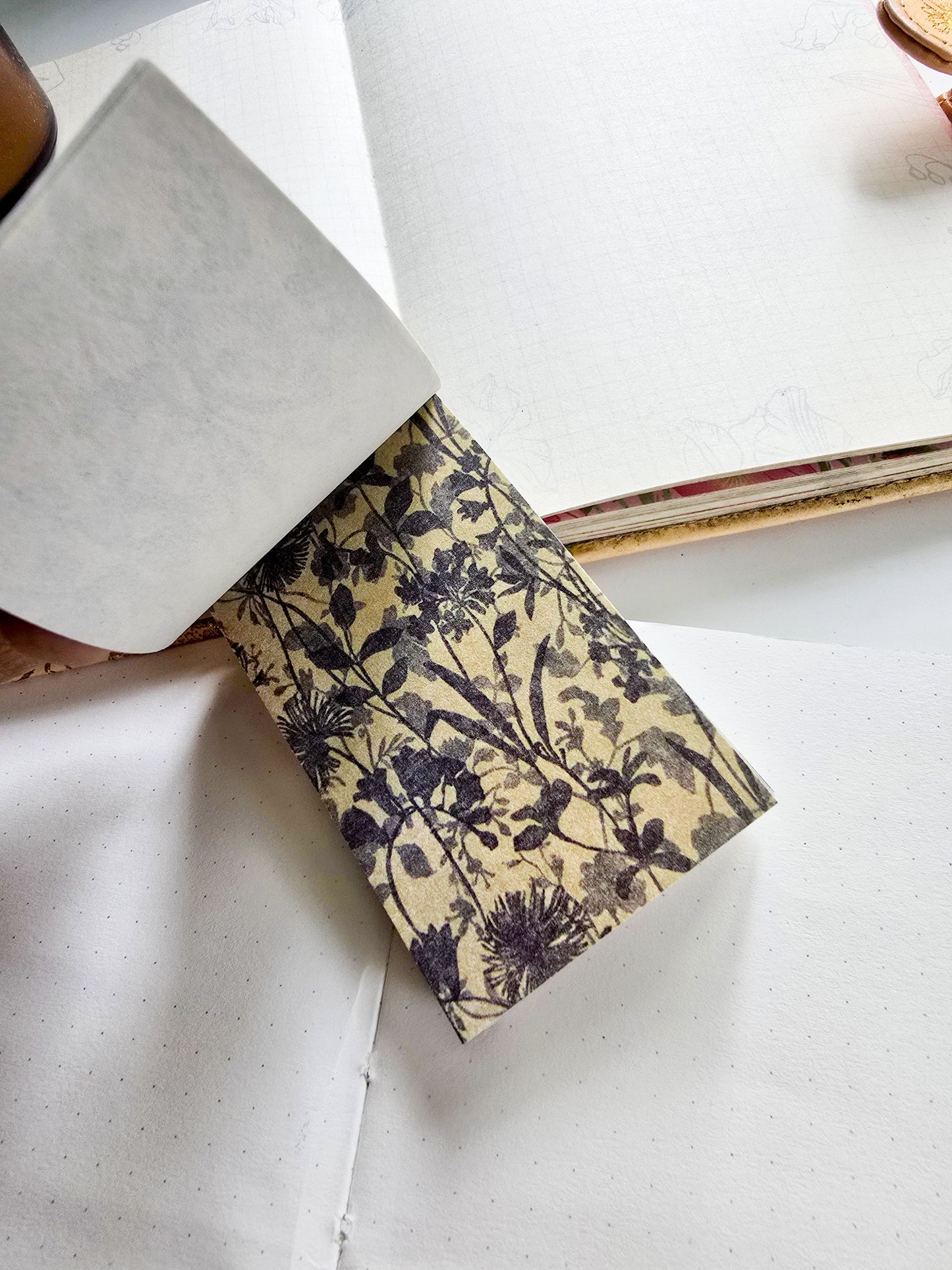 SYZM-604 | Vintage Journal Scrapbook Papers pad | 30 Designs | 30x2 Sheets | 80x50 mm