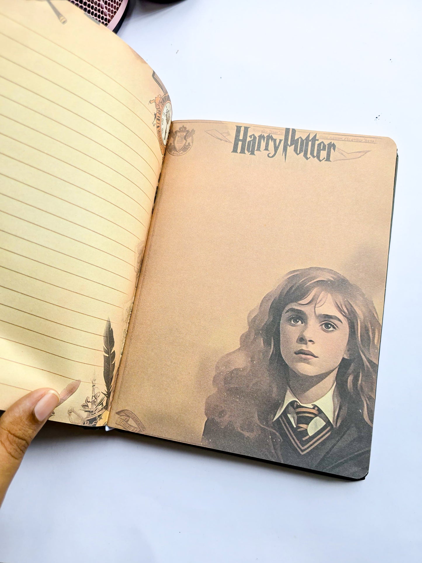 MG2663 | Harry Potter Branded Hardbound Notebook Or Diary Featuring Anime-Style Srtwork Of Hermione Granger On The Cover |
