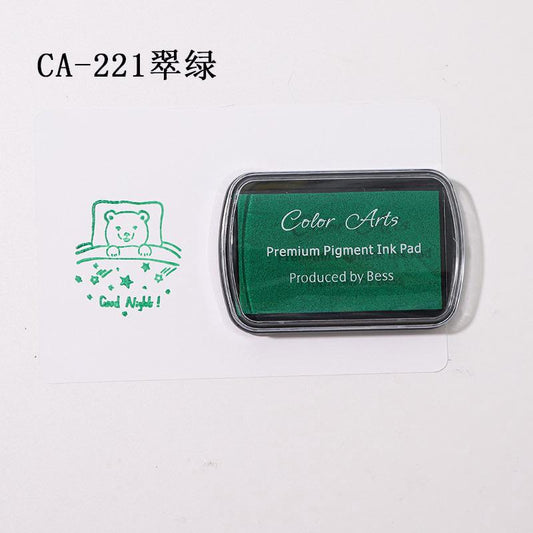 CA-221 | Premium Pigment Ink Pad | Deep Green | 7x4.5cm