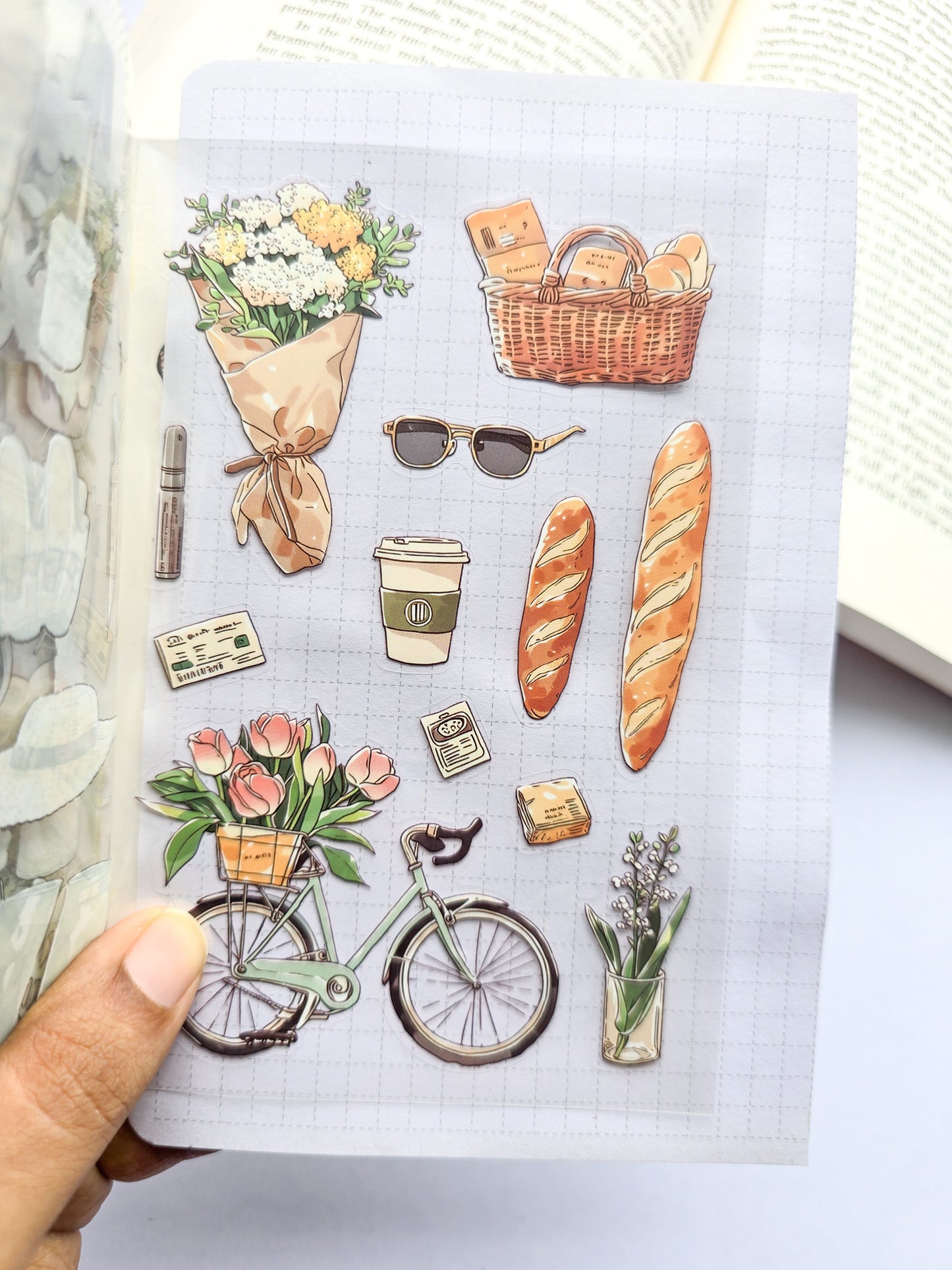 YXFW-401 |  Cozy Bites In Time | PET | Sticker Book Over 200 Stickers | 150* 100mm