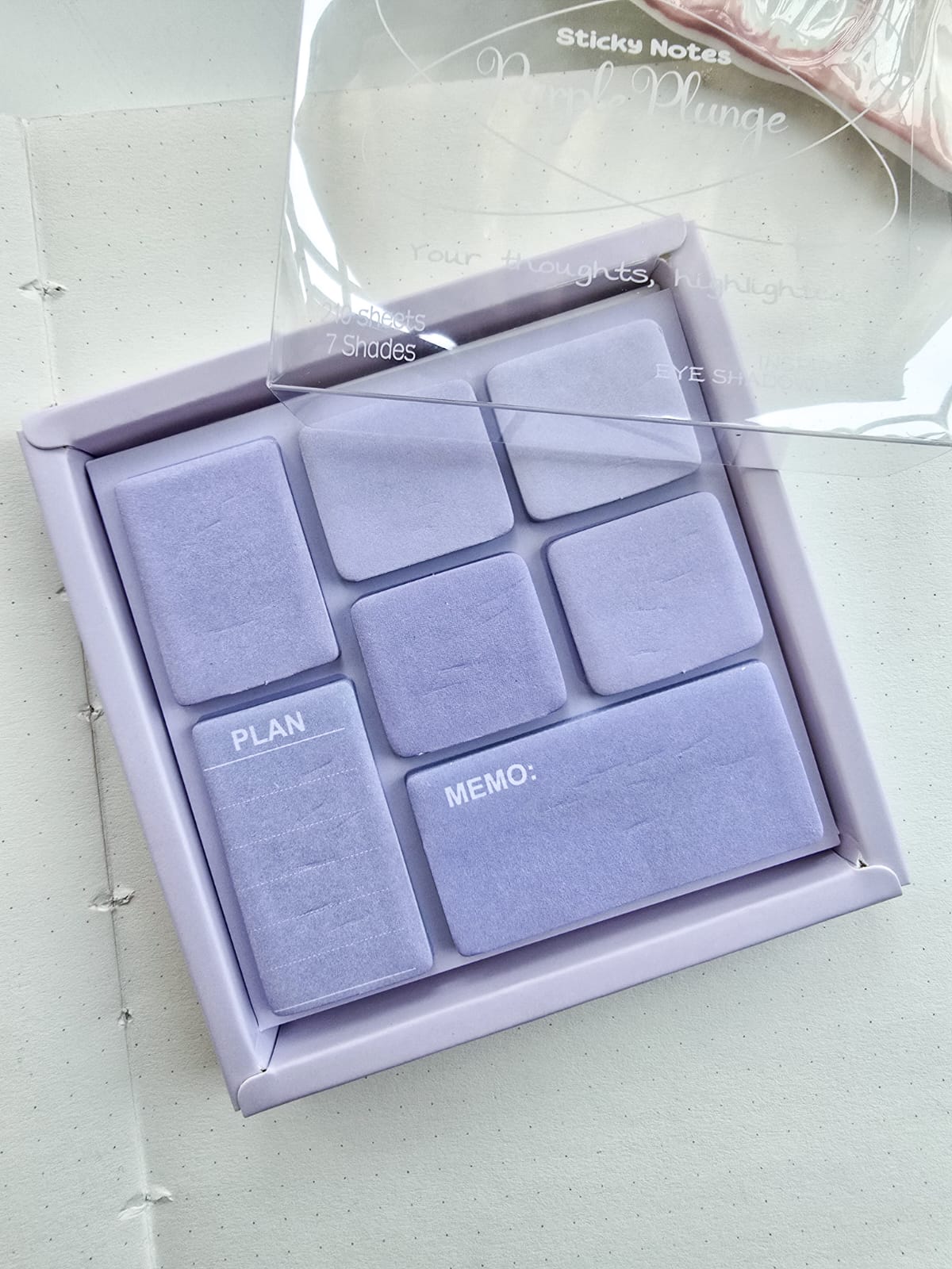 SN-26-210(Hmc)-BSM | Eye Shadow Sticky Notes Memo Pad | 95*98mm |210 Sheets |